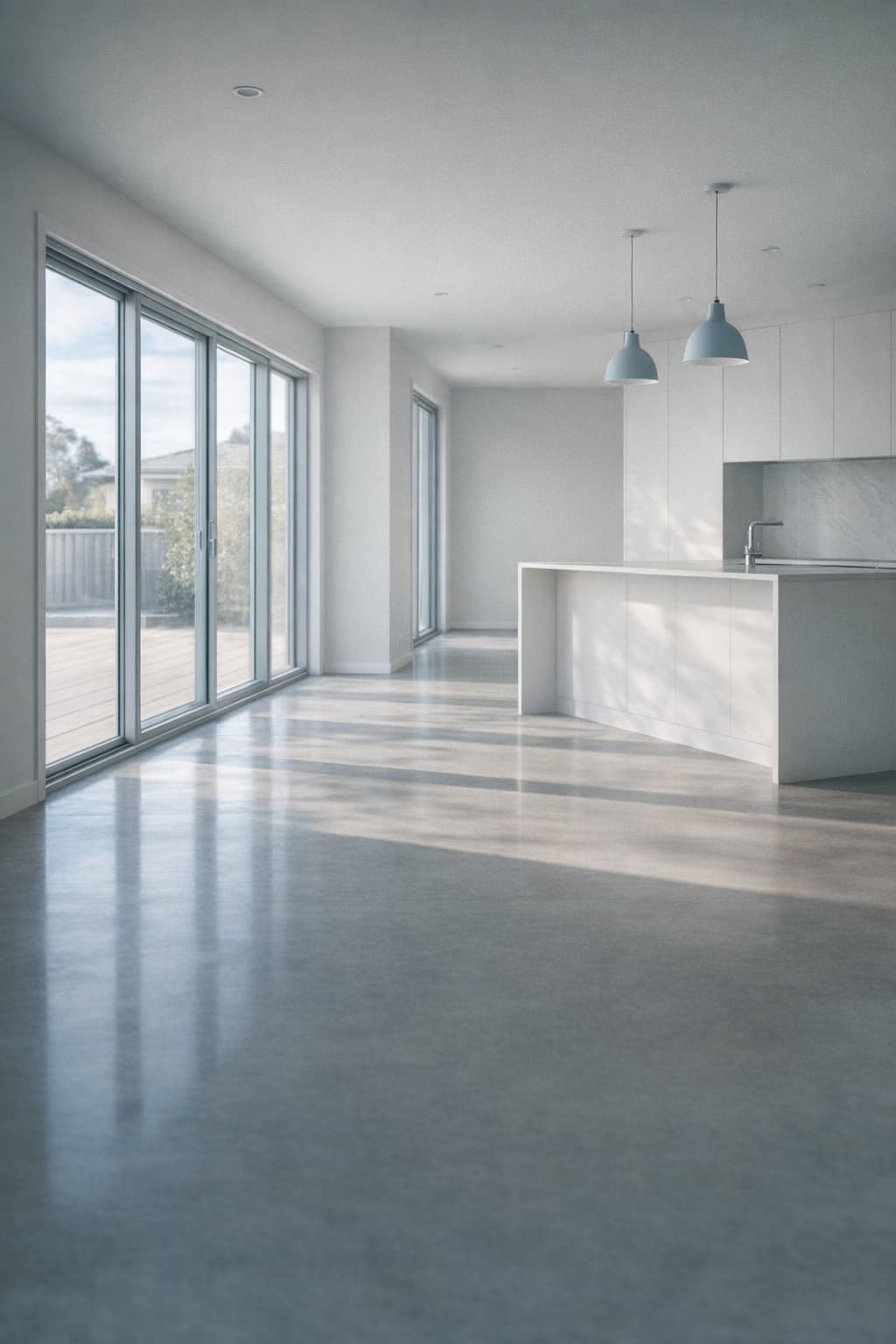 A spotless newly renovated interior after a professional after-builder clean by ACT Cleaning by Demand, Canberra