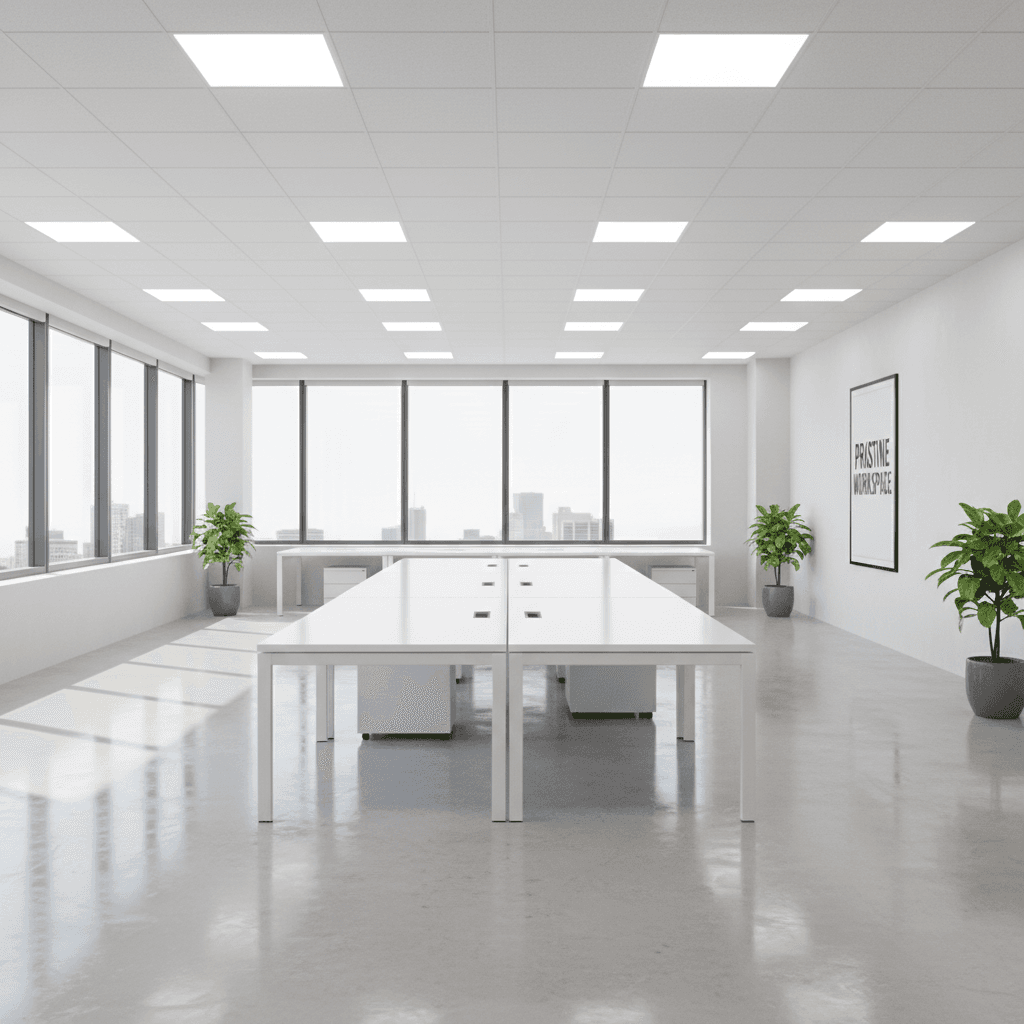Office interior after professional cleaning